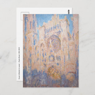 Claude Monet - Rouen Cathedral at sunset Postcard