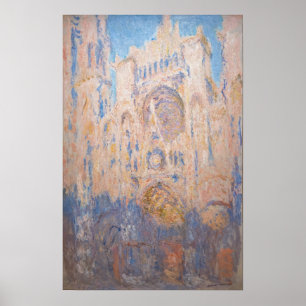 Claude Monet - Rouen Cathedral at sunset Poster