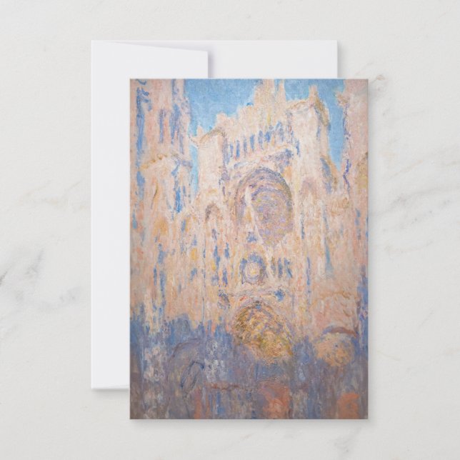 Claude Monet - Rouen Cathedral at sunset Thank You Card (Front)
