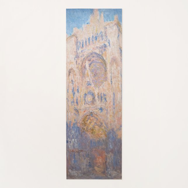 Claude Monet - Rouen Cathedral at sunset Yoga Mat (Front)