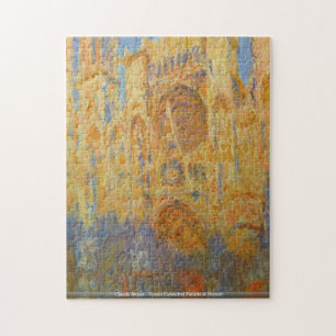 Claude Monet - Rouen Cathedral Facade at Sunset Jigsaw Puzzle
