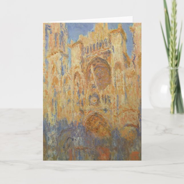 Claude Monet - Rouen Cathedral Holiday Card (Front)