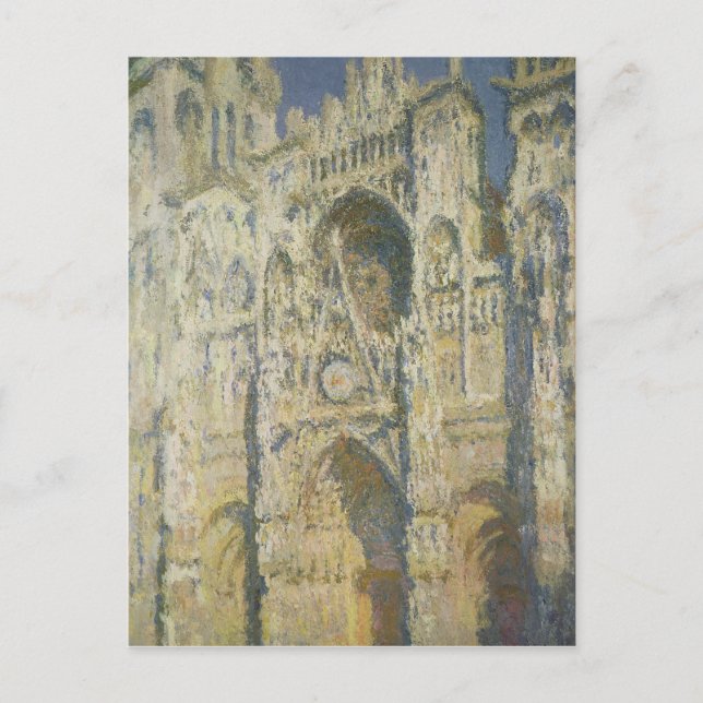 Claude Monet | Rouen Cathedral in Full Sunlight Postcard (Front)