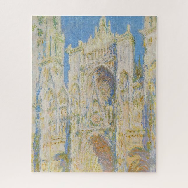 Claude Monet Rouen Cathedral Portal Morning Light Jigsaw Puzzle (Vertical)