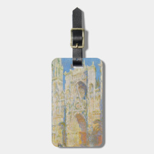 Claude Monet Rouen Cathedral Portal Morning Light Luggage Tag