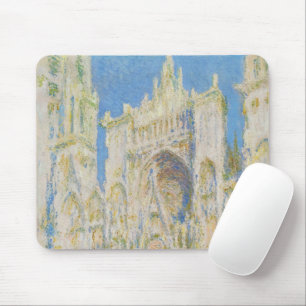 Claude Monet Rouen Cathedral Portal Morning Light Mouse Mat