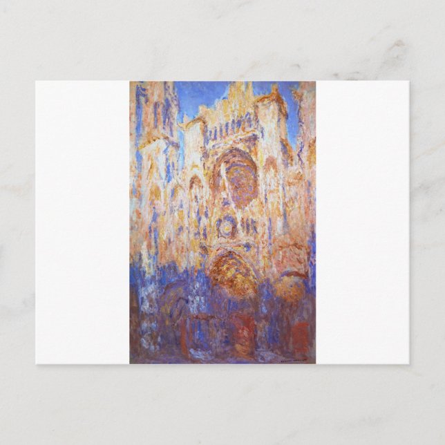 Claude Monet - Rouen Cathedral Postcard (Front)