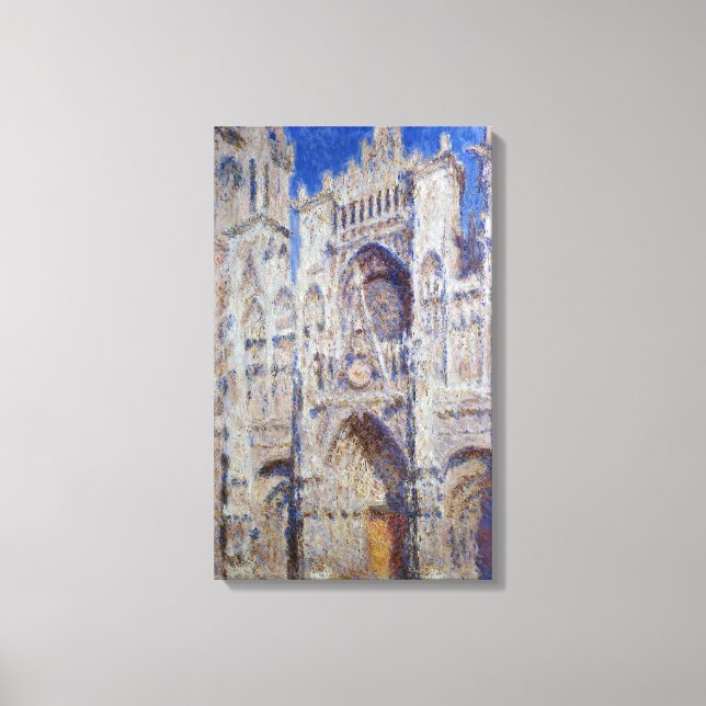 Claude Monet Rouen Cathedral The Portal Canvas Print (Front)