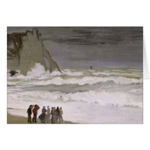 Claude Monet Rough Sea at Etretat, 1868-69