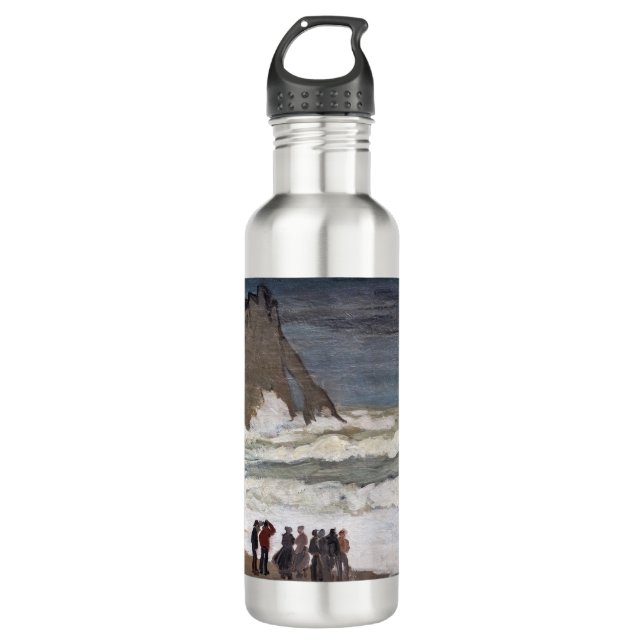 Claude Monet - Rough Sea at Etretat 710 Ml Water Bottle (Front)