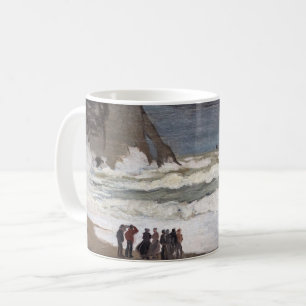 Claude Monet - Rough Sea at Etretat Coffee Mug