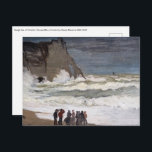 Claude Monet - Rough Sea at Etretat Postcard<br><div class="desc">Rough Sea at Etretat / Grosse Mer a Etretat - Claude Monet,  1868-1869</div>