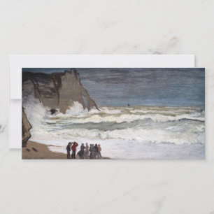 Claude Monet - Rough Sea at Etretat Thank You Card