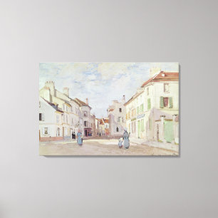 Claude Monet Rue de la Chaussee at Argenteuil Canvas Print