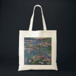 Claude Monet’s Water Lilies Tote Bag<br><div class="desc">This painting is one a series of oil paintings by French Impressionist Claude Monet (1840–1926) depicting Monet's flower garden at Giverny and were the main focus of Monet's artistic production during the last thirty years of his life.</div>