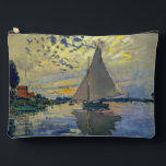 Claude Monet - Sailboat at Le Petit-Gennevilliers Accessory Pouch<br><div class="desc">Sailboat at Le Petit-Gennevilliers / Voilier au Petit-Gennevilliers - Claude Monet,  1874</div>