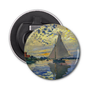 Claude Monet - Sailboat at Le Petit-Gennevilliers Bottle Opener