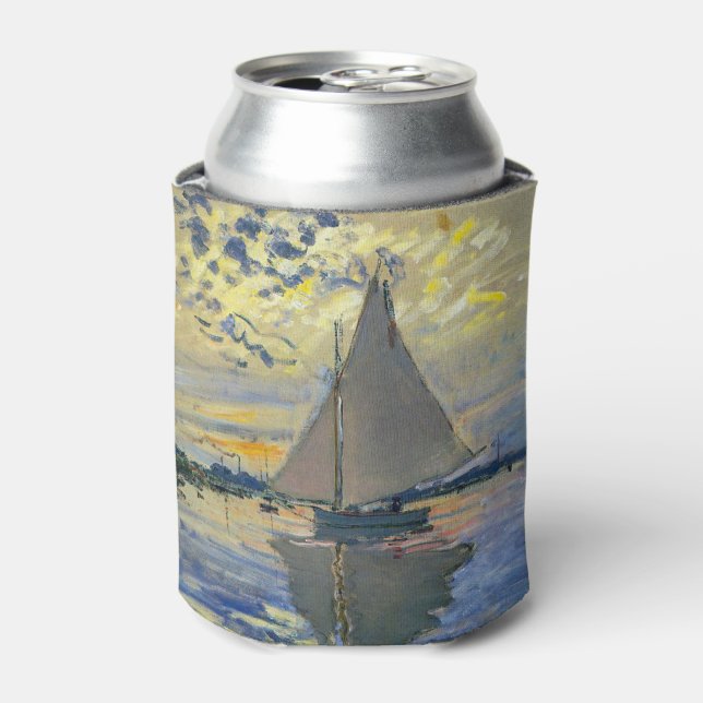 Claude Monet - Sailboat at Le Petit-Gennevilliers Can Cooler (Can Front)