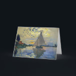 Claude Monet - Sailboat at Le Petit-Gennevilliers Card<br><div class="desc">Sailboat at Le Petit-Gennevilliers / Voilier au Petit-Gennevilliers - Claude Monet,  1874</div>