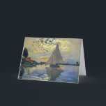 Claude Monet - Sailboat at Le Petit-Gennevilliers Card<br><div class="desc">Sailboat at Le Petit-Gennevilliers / Voilier au Petit-Gennevilliers - Claude Monet,  1874</div>
