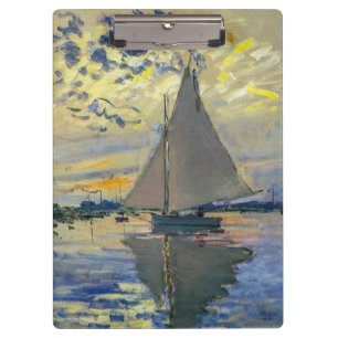 Claude Monet - Sailboat at Le Petit-Gennevilliers Clipboard