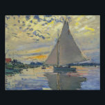 Claude Monet - Sailboat at Le Petit-Gennevilliers Faux Canvas Print<br><div class="desc">Sailboat at Le Petit-Gennevilliers / Voilier au Petit-Gennevilliers - Claude Monet,  1874</div>