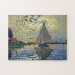 Claude Monet - Sailboat at Le Petit-Gennevilliers Jigsaw Puzzle<br><div class="desc">Sailboat at Le Petit-Gennevilliers / Voilier au Petit-Gennevilliers - Claude Monet,  1874</div>