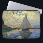 Claude Monet - Sailboat at Le Petit-Gennevilliers Laptop Sleeve<br><div class="desc">Sailboat at Le Petit-Gennevilliers / Voilier au Petit-Gennevilliers - Claude Monet,  1874</div>