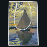Claude Monet - Sailboat at Le Petit-Gennevilliers Medium Gift Bag<br><div class="desc">Sailboat at Le Petit-Gennevilliers / Voilier au Petit-Gennevilliers - Claude Monet,  1874</div>