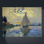 Claude Monet - Sailboat at Le Petit-Gennevilliers Paperweight<br><div class="desc">Sailboat at Le Petit-Gennevilliers / Voilier au Petit-Gennevilliers - Claude Monet,  1874</div>