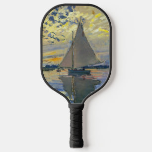 Claude Monet - Sailboat at Le Petit-Gennevilliers Pickleball Paddle