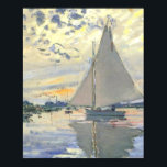 Claude Monet - Sailboat At Le Petit Gennevilliers Poster<br><div class="desc">Claude Monet - Sailboat At Le Petit Gennevilliers</div>