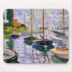 Claude Monet - Sailboats on the Seine Mouse Mat