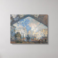 Claude Monet - Saint-Lazare Station exterior view
