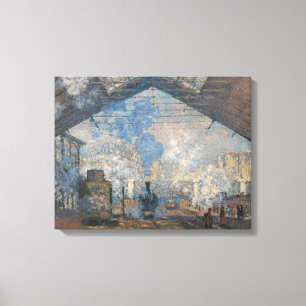 Claude Monet - Saint-Lazare Station exterior view Canvas Print