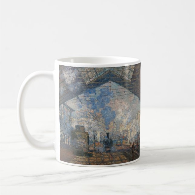Claude Monet - Saint-Lazare Station exterior view Coffee Mug (Left)