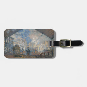 Claude Monet - Saint-Lazare Station exterior view Luggage Tag