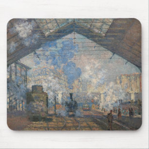 Claude Monet - Saint-Lazare Station exterior view Mouse Mat