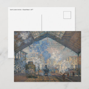 Claude Monet - Saint-Lazare Station exterior view Postcard