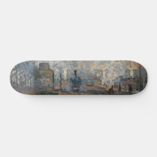 Claude Monet - Saint-Lazare Station exterior view  Skateboard