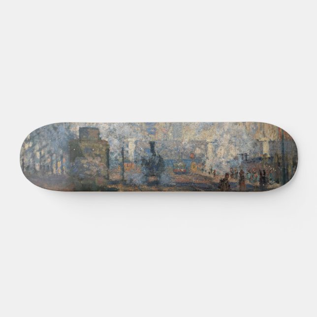 Claude Monet - Saint-Lazare Station exterior view  Skateboard (Horz)