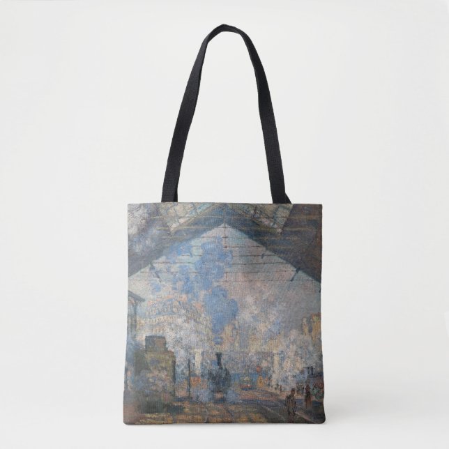 Claude Monet - Saint-Lazare Station exterior view Tote Bag (Front)