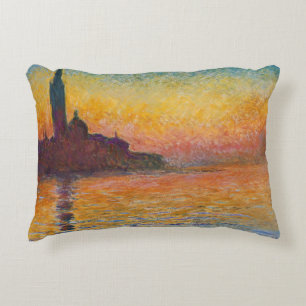 Claude Monet - San Giorgio Maggiore at Dusk Decorative Cushion