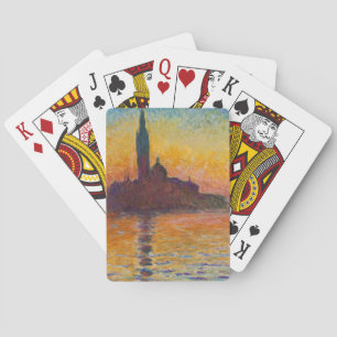 Claude Monet - San Giorgio Maggiore at Dusk Playing Cards