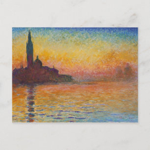 Claude Monet - San Giorgio Maggiore at Dusk Postcard
