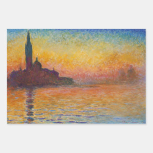 Claude Monet - San Giorgio Maggiore at Dusk Wrapping Paper Sheet
