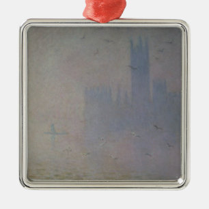 Claude Monet Seagulls over Houses of Parliament Metal Tree Decoration