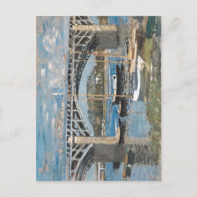 Claude Monet Seine Argenteuil Seinebr?cke bei Arge Postcard (Front)