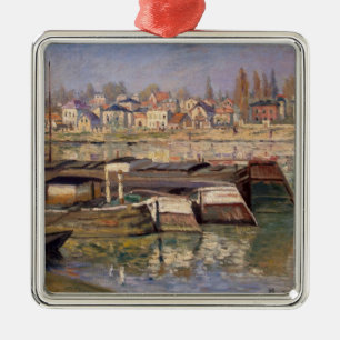 Claude Monet   Seine at Asnieres, 1873 Metal Tree Decoration