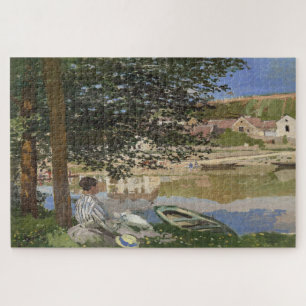 Claude Monet – Seine at Bennecourt 1868 Jigsaw Puzzle